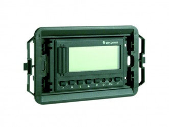 K483D - Digitální prostorový termostat, instalace do stěny s použitím krabice K489 - připojení na sběrnici.