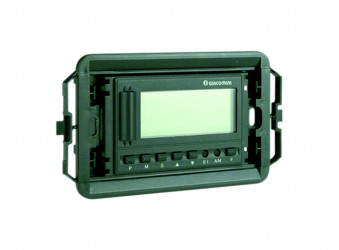 K483F - Digitální prostorový termostat, instalace do stěny s použitím krabice K489 - připojení na sběrnici.