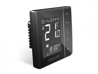Bezdrátový digitální pokojový termostat 4v1 - černý