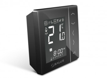 Bezdrátový digitální pokojový termostat 4v1 – černý